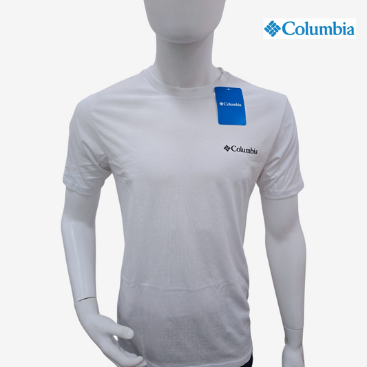 Playera manga corta COLUMBIA tipo tee para hombre casual Blanco Mediana 83304029