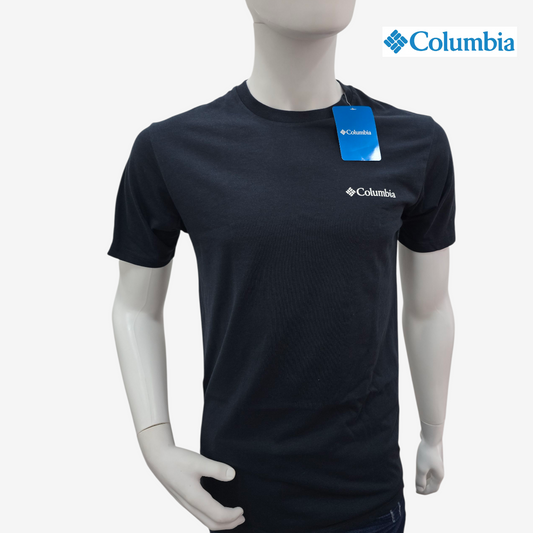 Playera manga corta COLUMBIA tipo tee para hombre casual Azul Marino Mediana