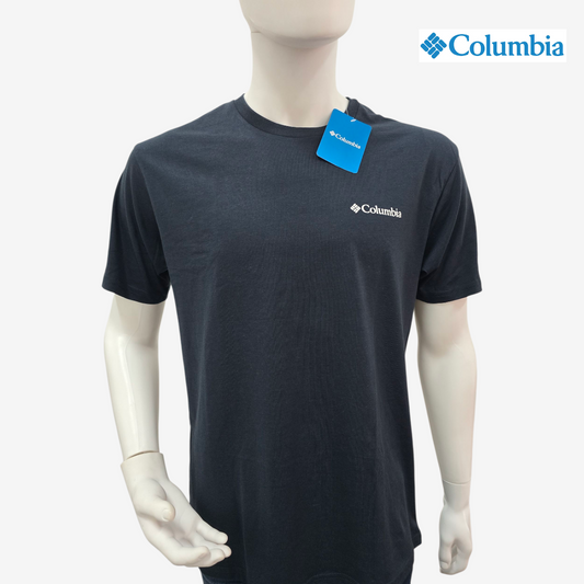 Playera manga corta COLUMBIA tipo tee para hombre casual Azul Marino Grande