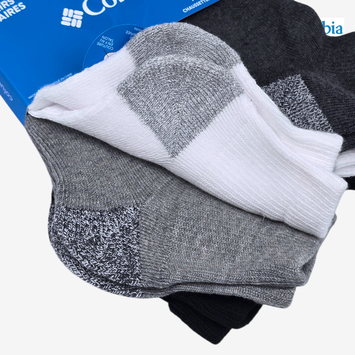 Calcetas Tines COLUMBIA Blancas y Variado 6 pares Mujer Talla 21 al 27