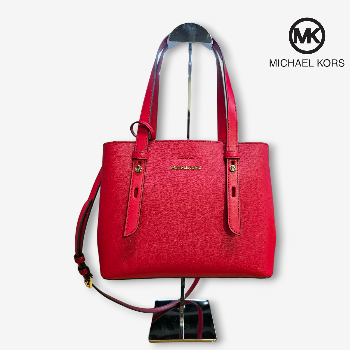 Bolsa de mano Jet Set MEDIANA Michael Kors Roja