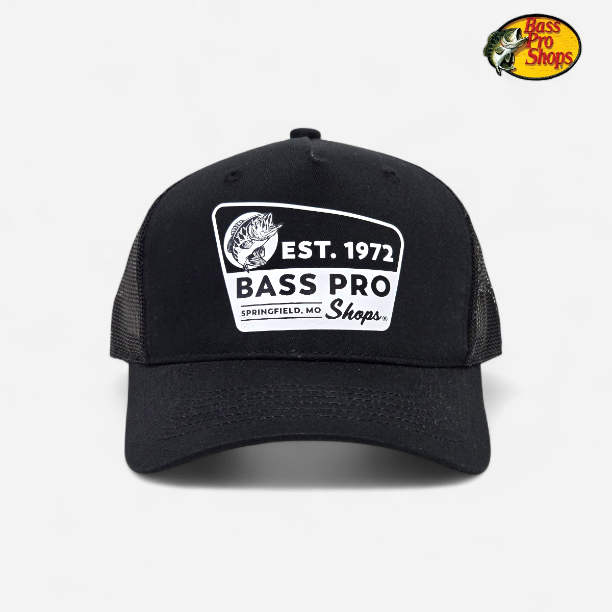 Gorra Trucker Snapback BASS PRO SHOPS Negro Talla unica Hombre Snapback 8351