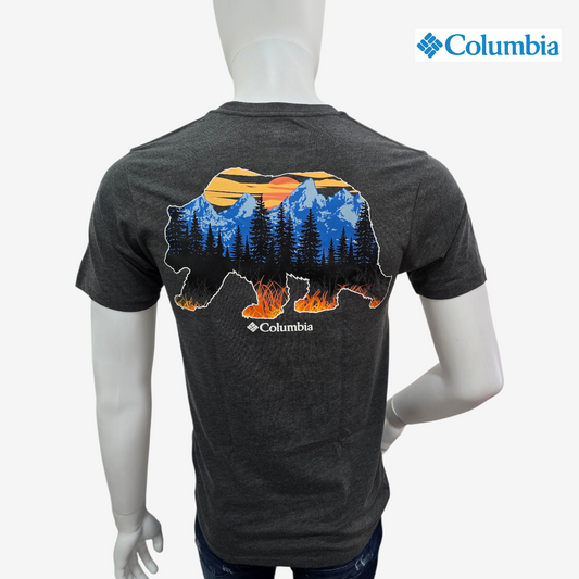 Playera manga corta COLUMBIA tipo tee para hombre casual Gris Oxford Chica 80083044