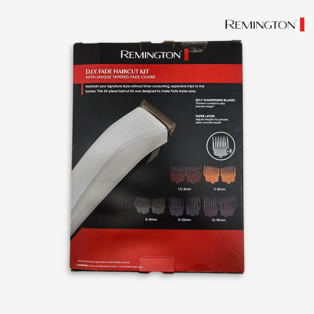 Rasuradura Alambrica cuchillas recubiertas de titanio kit para cabello REMINGTON Blanco Accesorios Unica Hombre