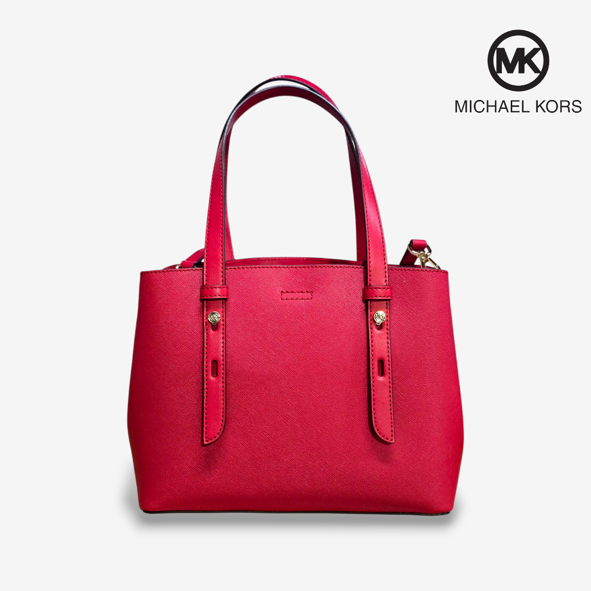 Bolsa de mano Jet Set MEDIANA Michael Kors Roja