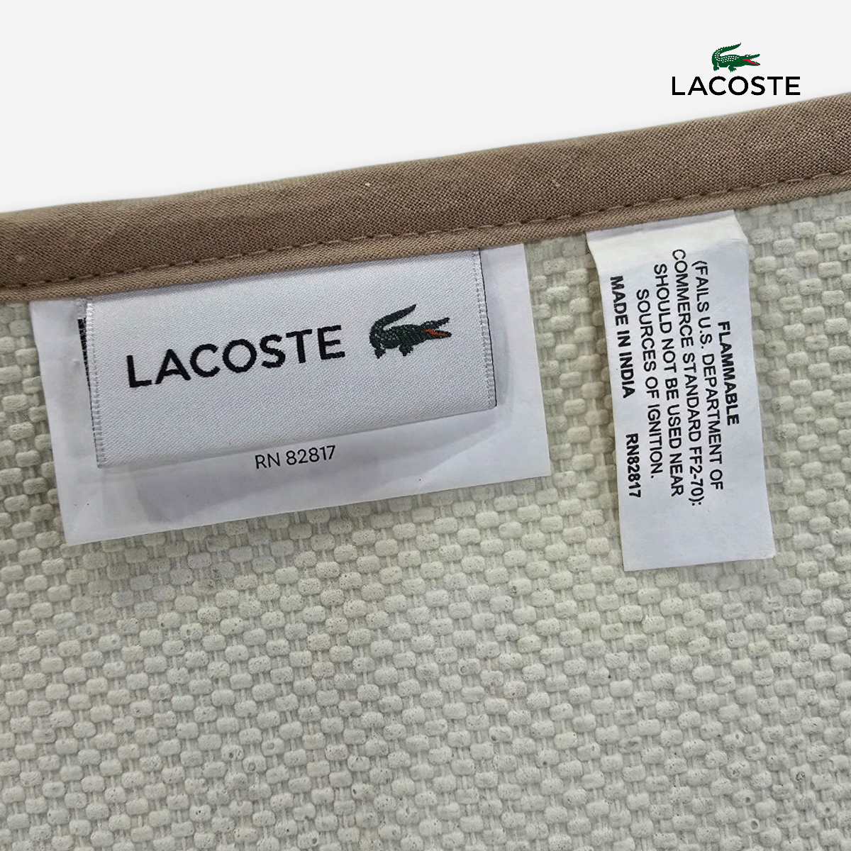 Tapete de baño Lacoste Café Accesorios