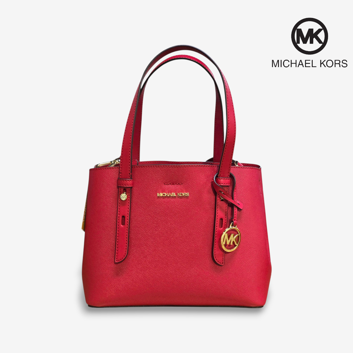 Bolsa de mano Jet Set MEDIANA Michael Kors Roja