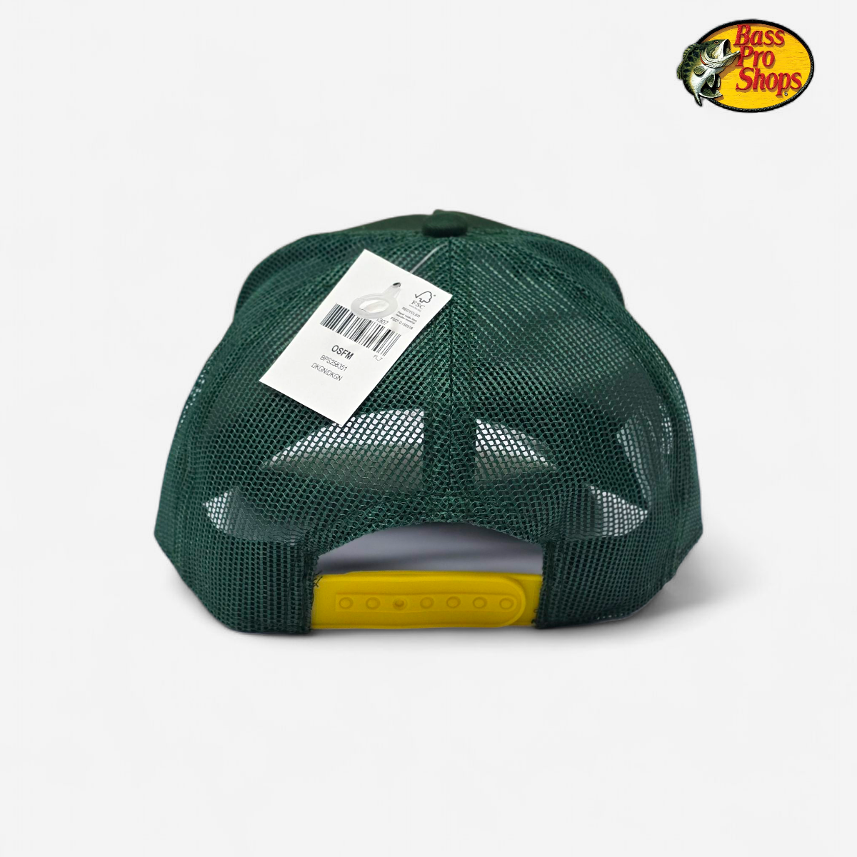 Gorra Trucker Snapback BASS PRO SHOPS Verde Talla unica Hombre Snapback 8351