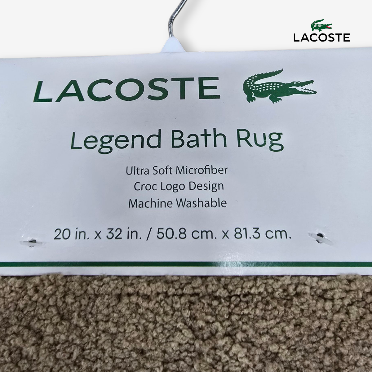 Tapete de baño Lacoste Café Accesorios
